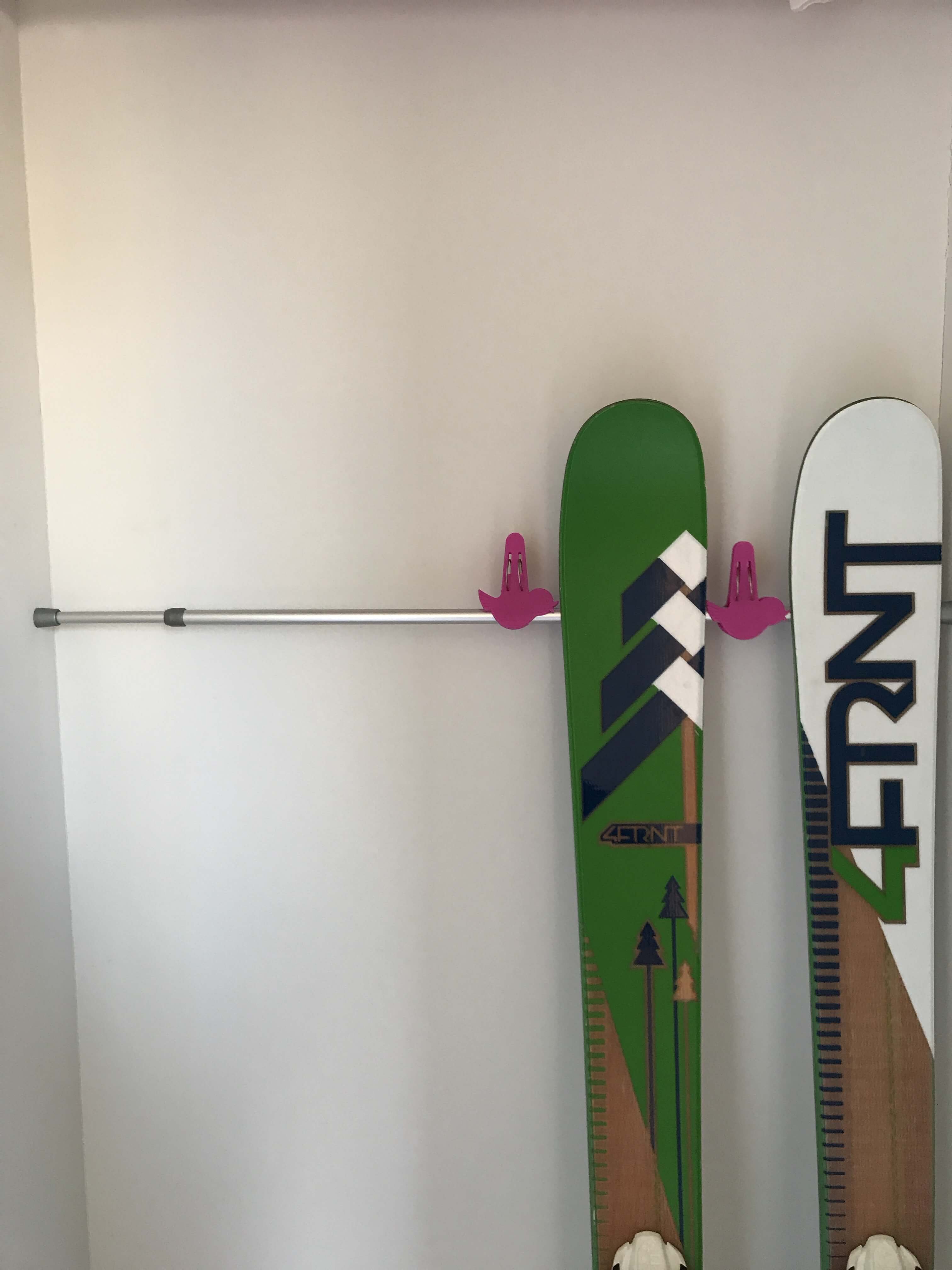 超簡単 500円で作れる スキー スノボ板の簡易ラック 無印良品の家のブログ Annyの木の家