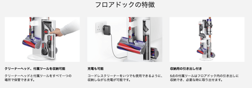 Dyson Cyclone V10のフロアドッグ