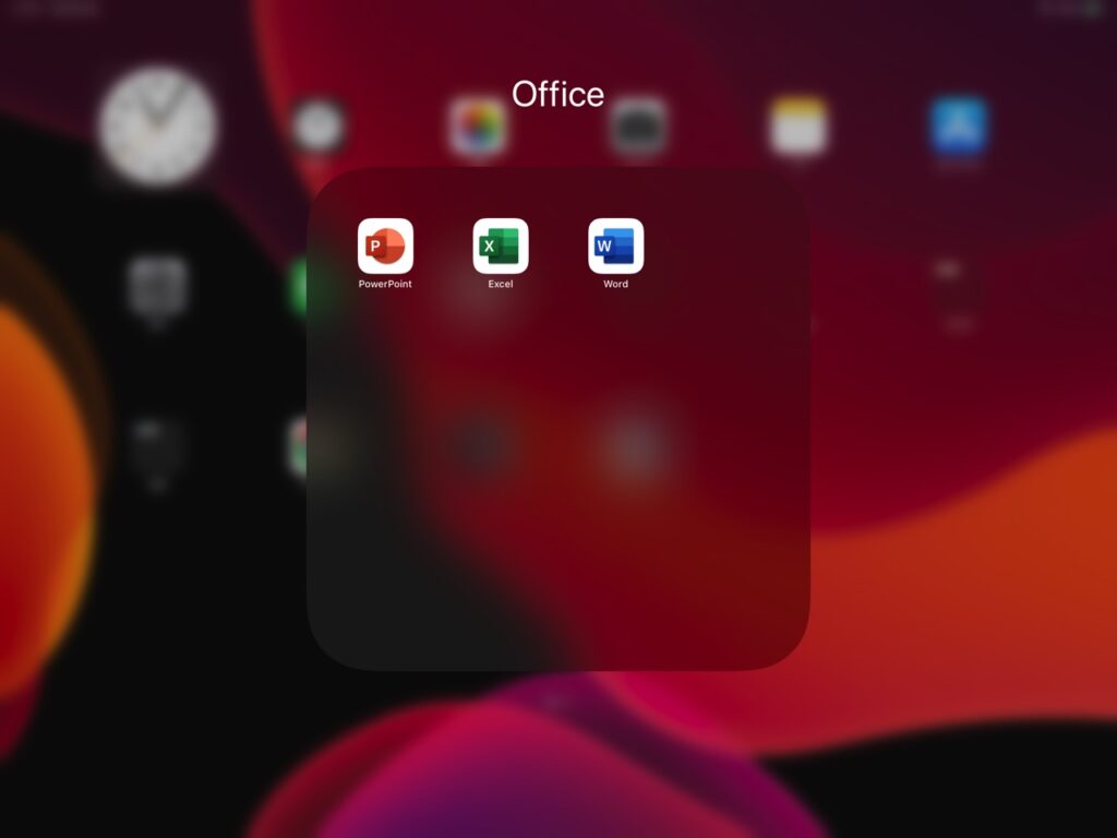 iPad用Officeアプリ